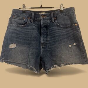 Madewell The Dad Jean Short Size 29 Women’s Oversized Baggy Jean‎ Short NWOT